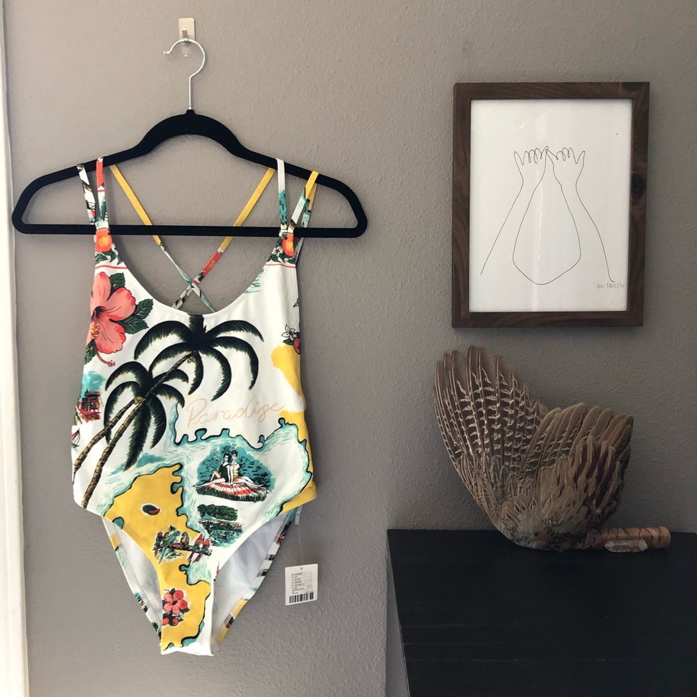 Urban Outfitters Paradise one-piece bathing suit